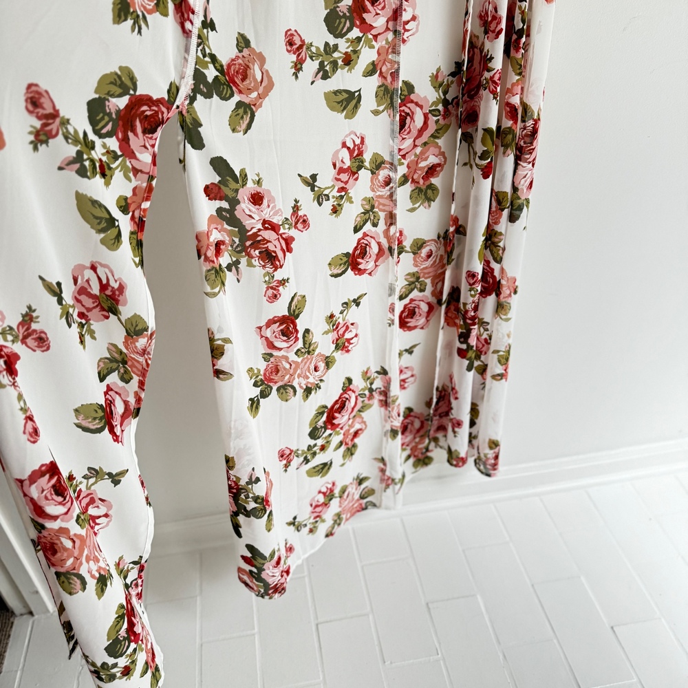 Show Me Your Mumu Clemmie Cape Kimono Duster Boho Floral Festival Size Small - Picture 4 of 7